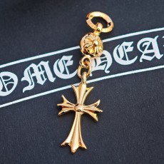 Chrome Hearts 크롬하츠 원볼 크로스 팬던트 22K골드